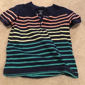 Carter’s Striped 3-Button Tee 3T ***Like New***